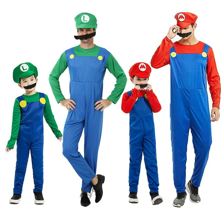 Nintendo Official Super Mario Kids Red Hat & Moustache Plumber Costume  Accessories : : Toys & Games