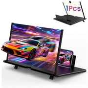 Rongsi 14 Screen Magnifier for Cell Phone HD Screen Enlarger for Movies, Videos, Gaming   Foldable Phone Stand with Screen Amplifier Compatible with All Smartphones, Adjustable Angle for Families