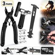 Rongsi Bike Link Plier,Chain Breaker Splitter Tool, Chain Checker,3 Pairs Bicycle Missing Links, Bike Link Opener Closer Plier Chain Cutter Connector Wear Indicator Tool