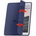 thumbnail image 1 of Rongsi Case Compatible with iPad 10.2 Inch 2021/2020 iPad 9th/8th Generation & 2019 iPad 7th Generation with Pencil Holder, Protective Case with Soft TPU Back, Auto Sleep/Wake Cover, Navy, 1 of 4