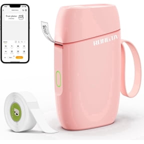 Rongta R5 Mini Bluetooth Label Maker with Tape, Pink
