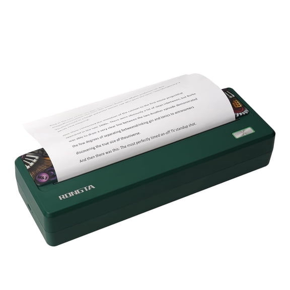 rongta Bluetooth Wireless Printer, 300DPI Thermal Inkless, 8.5x11 US Letter, Android/iOS/Laptop Compatible