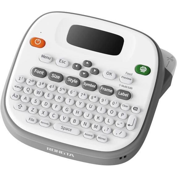Rongta TD210 Handheld Label Maker Machine with 1 Tape, Portable Label Printer QWERTY Keyboard, for Home, Office, Warehouse Organization