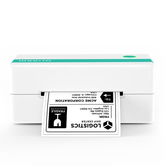 Rongta Wireless 4x6 Thermal Shipping Label Printer Bluetooth Label Maker for Packages & Small Business, Works with Android/iOS/Windows (Green)