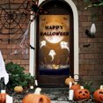thumbnail image 1 of Rongxk Halloween Door Decorations Banner Happy Halloween Door Cover Fabric Pumpkin Hanging Door Poster Sign Banner for Outdoor Indoor Halloween Porch Background Party Wall Decoration, 1 of 5