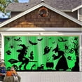 thumbnail image 1 of Rongxk Halloween Garage Door Decorations Witch Halloween Garage Door Cover 4.92 X 2.46 Ft Bat Garage Door Banner Large with for Halloween Front Porch Wall Decorations., 1 of 4