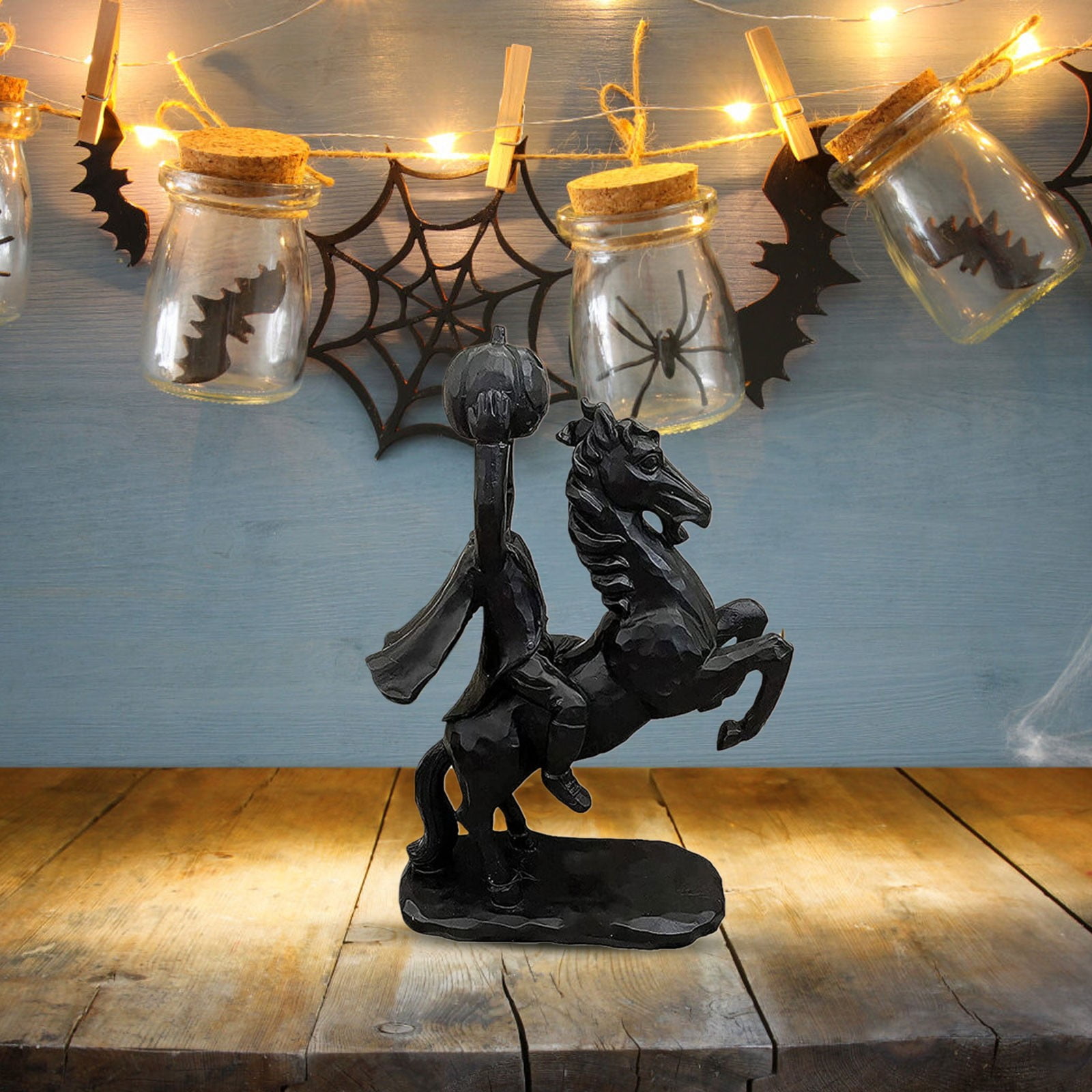 Rongxk Headless Horseman Statue Decor Headless Horseman Halloween Decor ...