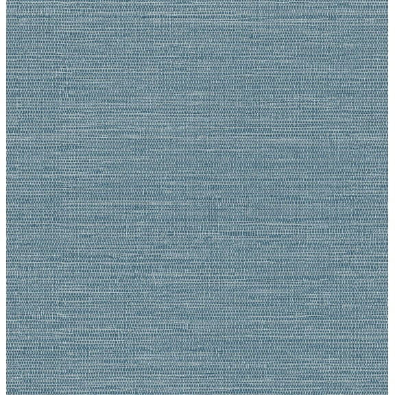 Rongyun Peel and Stick Wallpaper, 17.3''×118'' covered 14.2 sq.ft. Faux Grasscloth Removable Wallpaper, Blue Textured Self Adhesive Contact Paper for Wall
