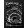 thumbnail image 1 of Ronin 11x14 Black Modern Framed Museum Art Print Titled - Roman Staircase black and white, 1 of 4
