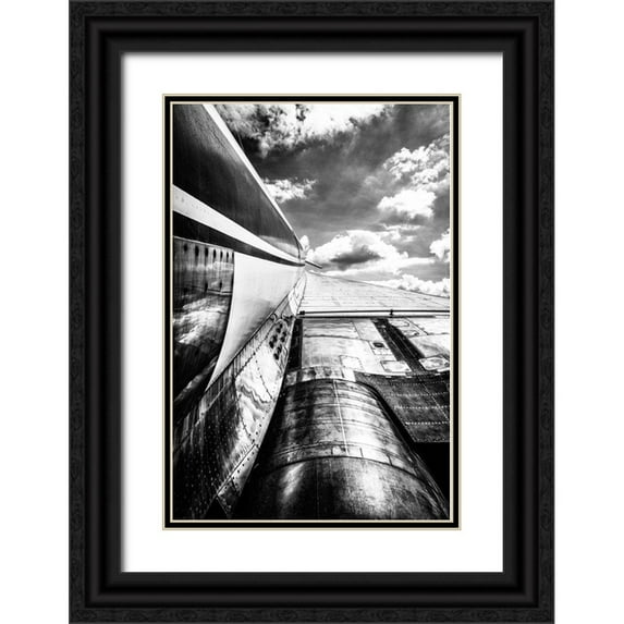 Ronin 23x32 Black Ornate Wood Framed with Double Matting Museum Art Print Titled - Concorde Wing
