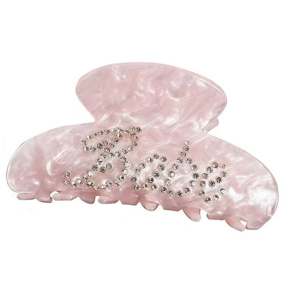 Roninkier Hair Claw Clips Gift Women Customised Name Diamond Large Crocodile Claws Clip Strong Hold for Girls Fine Thick Thin Hair (Red Diamond)