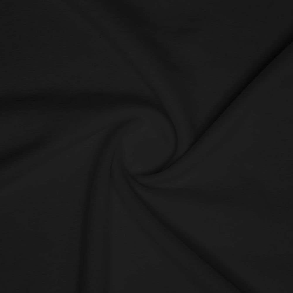 Ronit Textile Black Anti-Pill Fleece Solid (2 Side Brushed) 100%Polyester 58"-60" -By The Yard- Blankets, Hoodies, Pillow, Sweatshirts, Pajamas, Apparel, DIY. 3 Yard Cut.