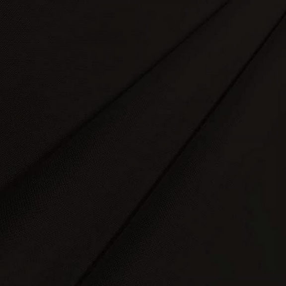 Ronit Textile Black Canvas Fabric Waterproof 58"-60" (By The Yard 36'' X 60'') 100%Polyester -Awning, Outdoor Furniture, Bags, Tent, Upholstery, Deck Chairs, Umbrellas, Outdoor/ Indoor, DIY.