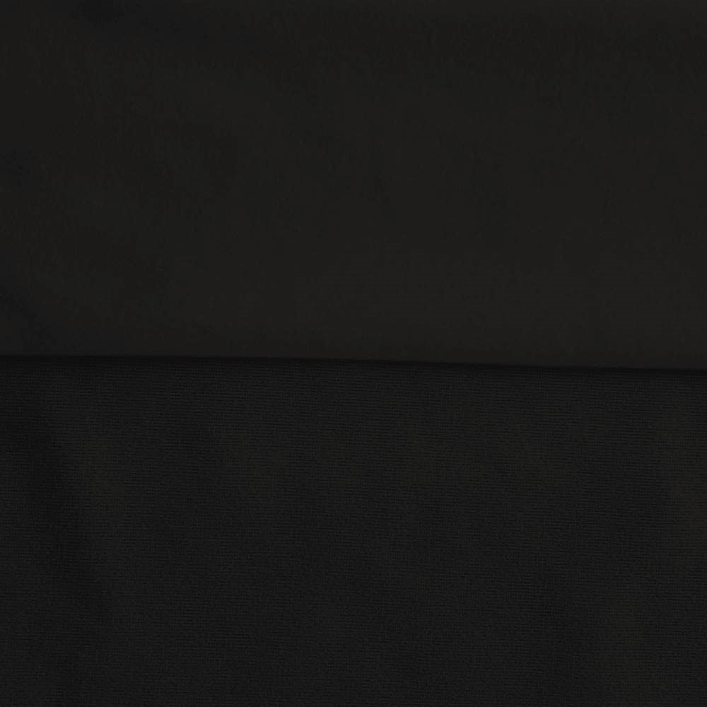 Ronit Textile Black Sweatshirt Fleece One Side Brushed 58"-60" (By the Yard) Polyester/Cotton Sweatshirts, Hoodies, Sweatpants, Shorts, Joggers, DIY. 1 Yard Cut.