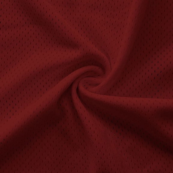Ronit Textile Cardinal Athletic Heavy Pro Mesh Jersey (By The Yard) 100%Polyester Sportswear, Basketball, Football, Soccer, Volleyball, Baseball, Cycle Wear, Sublimation, DIY. 1 Yard Cut..