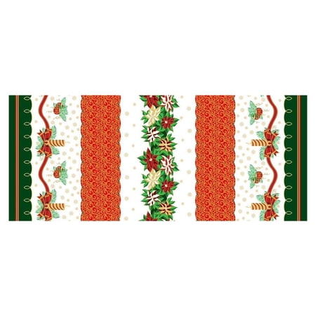 Ronit Textile Christmas Tablecloths Fabric-100% Polyester Poplin 58"-60" By Yard Style-10022