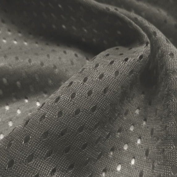Ronit Textile DK. Charcoal Athletic Football Mesh Jersey 58"-60" By The Yard 100% Polyester Sportswear-Activewear-Uniforms-Shorts-Basketball Jersey. 4 Yards Cut.