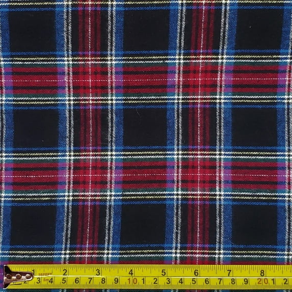 Ronit Textile Flannel Plaid-Tartan 100% Cotton **Free Shipping**By Yard (36"X60") Style-104