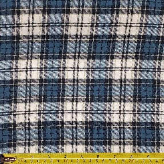 Ronit Textile Flannel Plaid-Tartan 100% Cotton **Free Shipping**By Yard (36"X60") Style-110