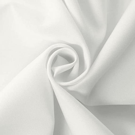 Ronit Textile Ivory Polyester Poplin 58"-60" (By The Yard 36'' X 60'') 100% Polyester Table Cloth, Table Napkins, Uniforms, Aprons, Events, DIY.