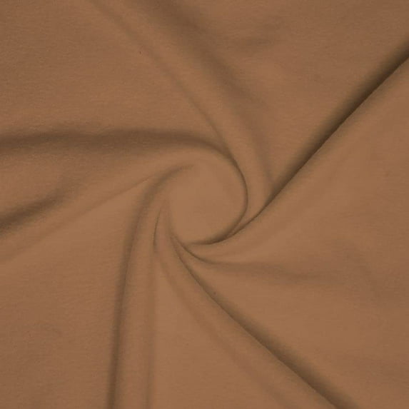 Ronit Textile Khaki Anti-Pill Fleece Solid (2 Side Brushed) 100%Polyester 58"-60" -By The Yard- Blankets, Hoodies, Pillow, Sweatshirts, Pajamas, Apparel, DIY. 5 Yard Cut.