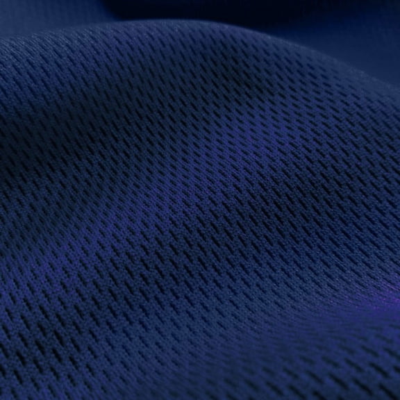 Ronit Textile Navy Athletic Dimple Mesh/Bird's Eye/Flatback Mesh Jersey 58"-60" 100%Polyester (By The Yard) Sportswear-Activewears-Uniforms-Basketball-Football Jersey. 2 Yards Cut.