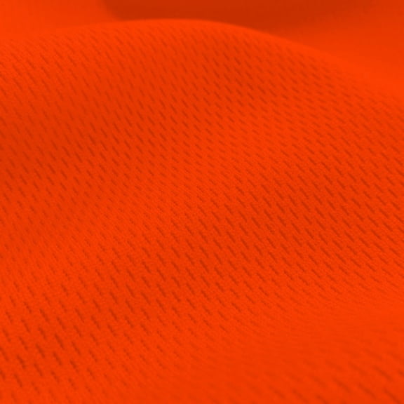 Ronit Textile Neon Orange Athletic Dimple Mesh/Bird's Eye/Flatback Mesh Jersey 58"-60" 100%Polyester (By The Yard) Sportswear-Activewears-Uniforms-Basketball-Football Jersey. 1 Yard Cut.