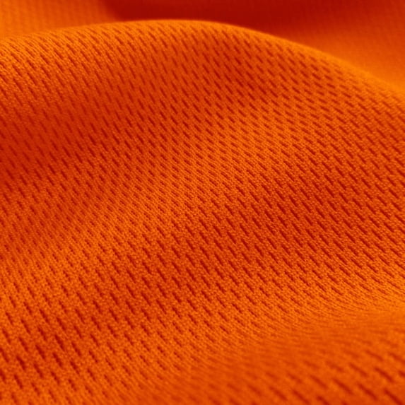 Ronit Textile Orange Athletic Dimple Mesh/Bird's Eye/Flatback Mesh Jersey 58"-60" 100%Polyester (By The Yard) Sportswear-Activewears-Uniforms-Basketball-Football Jersey. 5 Yards Cut.