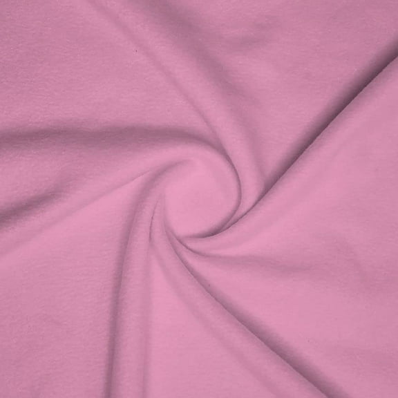 Ronit Textile Pink Anti-Pill Fleece Solid (2 Side Brushed) 100%Polyester 58"-60" (By The Yard 36'' X 60'') Blankets, Hoodies, Pillow, Sweatshirts, Pajamas, Apparel, DIY. 5 Yard Cut.