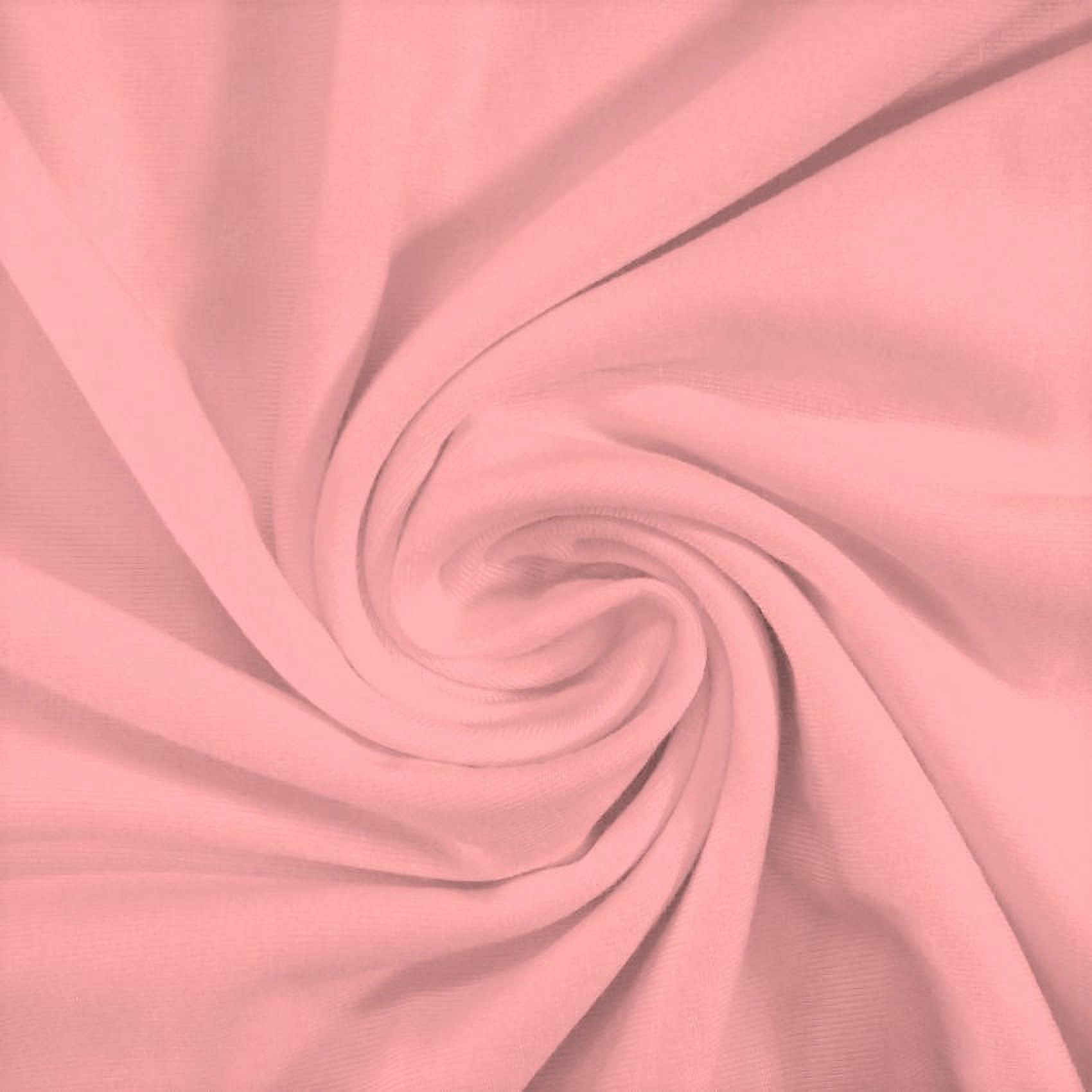 Ronit Textile Powder Pink Cotton Jersey Spandex/ Lycra 10 oz. 58-60 (By  The Yard 36'' X 60'') 95% Cotton 5% Spandex Sportswear-Yoga Wear-Legging. 