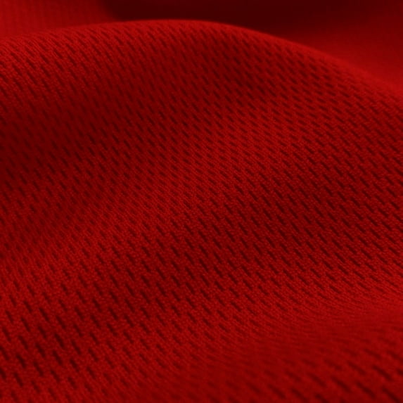 Ronit Textile Red Athletic Dimple Mesh/Bird's Eye/Flatback Mesh Jersey 58"-60" 100%Polyester (By The Yard) Sportswear-Activewears-Uniforms-Basketball-Football Jersey. 1 Yard Cut.