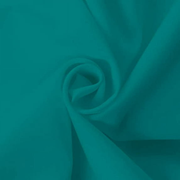 Ronit Textile Teal Polyester Poplin 58"-60" (By The Yard 36'' X 60'') 100% Polyester Table Cloth, Table Napkins, Uniforms, Aprons, Events, DIY.
