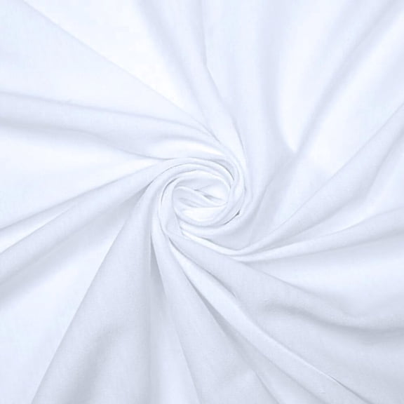 Ronit Textile White Cotton Jersey Spandex 10 oz. 58"-60" (By The Yard) 95% Soft Cotton 5% Spandex, Sportswear, Yoga wear, Cycling wear, Leggings, Tops, DIY.1 Yard Cut.