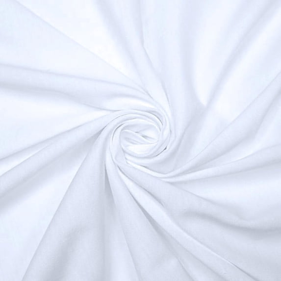Ronit Textile White Cotton Jersey Spandex 10 oz. 58"-60" (By The Yard) 95% Soft Cotton 5% Spandex, Sportswear, Yoga wear, Cycling wear, Leggings, Tops, DIY.5 Yards Cut.