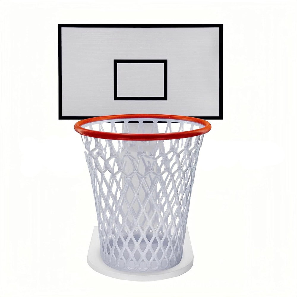 Ronlykiki Creative Basketball Trash Can Wall Basketball Frame Imitates