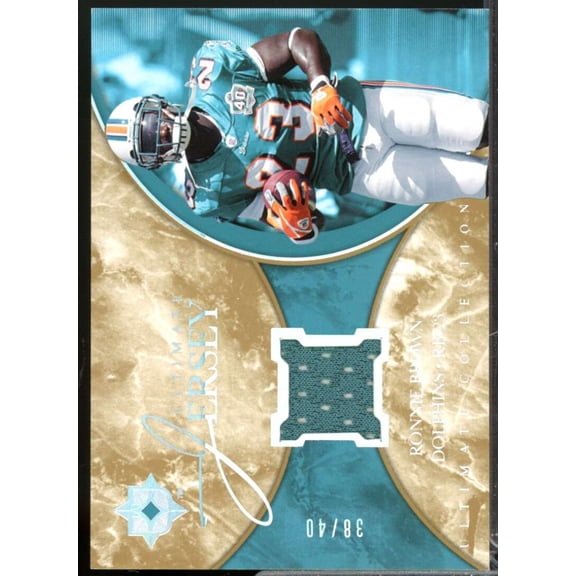 Ronnie Brown /40 Card 2006 Ultimate Collection Jerseys Spectrum #ULRB