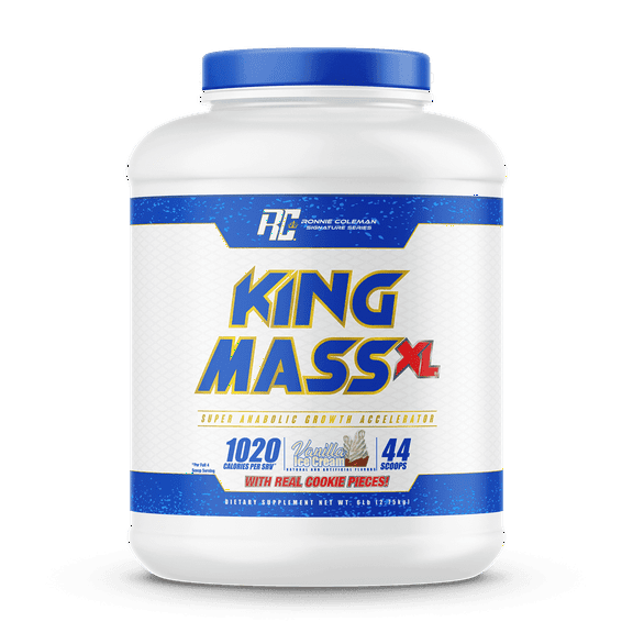 Ronnie Coleman Signature Series King Mass Vanilla Protein Supplement, 6 lbs