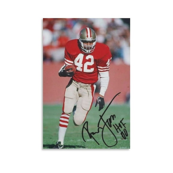Ronnie Lott Canvas Poster Canvas Wall Art Prints Poster Gifts Photo Picture Painting Posters Room Decor Home Decorative 12x18inch(30x45cm)