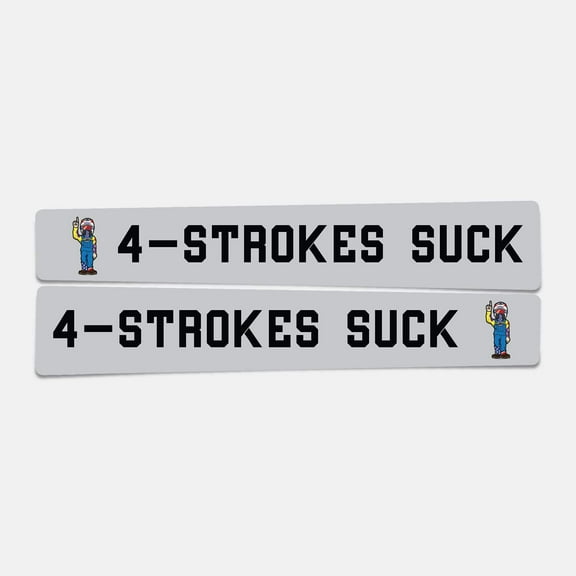 Ronnie Mac 4-Strokes Suck Character Swingarm Dirt Bike Decals