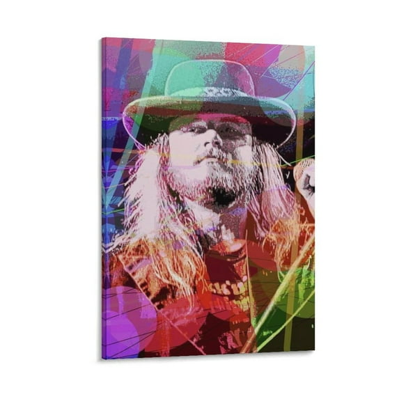Ronnie Van Zant Canvas Poster Picture Print Canvas Poster Wall Paint Art Posters Decor Modern Home Artworks Gift 24x36inch(60x90cm)