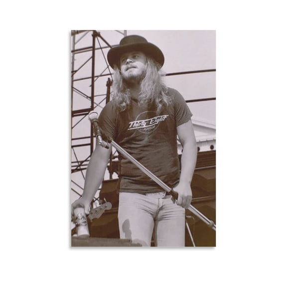 Ronnie Van Zant Canvas Poster Wall Art Picture Painting Poster Canvas Print Posters Artworks Bedroom Living Room Decor 12x18inch(30x45cm)