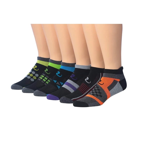 Ronnox Men's 6-Pairs Low Cut Running & Athletic Performance Socks Large/X-Large MRLT02-B-XL