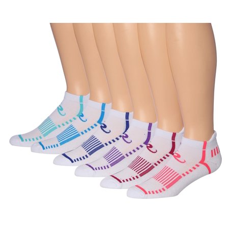 Ronnox Men's 6-Pairs Low Cut Running & Athletic Performance Tab Socks Medium/Large MRLT18-A-ML