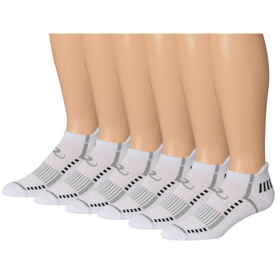 Ronnox Men's 6-Pairs Low Cut Running & Athletic Performance Tab Socks Medium/Large MRLT22-A-ML
