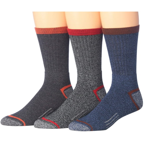 Ronnox Men's Comfortable Hiking & Outdoor Crew Comfortable Hiking Socks 3 Pairs RHK10