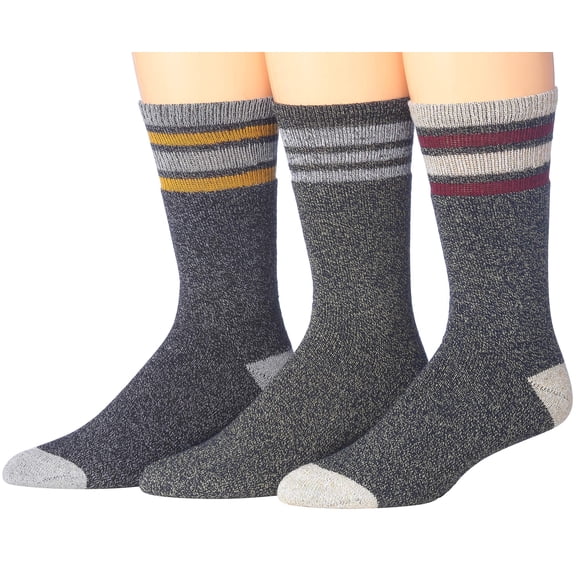 Ronnox Men's Comfortable Hiking & Outdoor Crew Comfortable Hiking Socks 3 Pairs RHK12