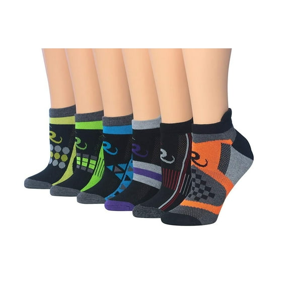 Ronnox Women's 6-Pairs Low Cut Running & Athletic Performance Tab Socks
