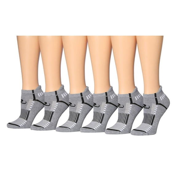 Ronnox Women's 6-Pairs Low Cut Running & Athletic Performance Tab Socks