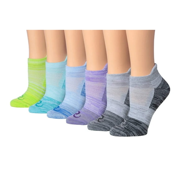 Ronnox Women's 6-Pairs Low Cut Running & Athletic Performance Tab Socks