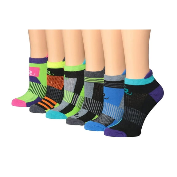 Ronnox Women's 6-Pairs Low Cut Running & Athletic Performance Tab Socks
